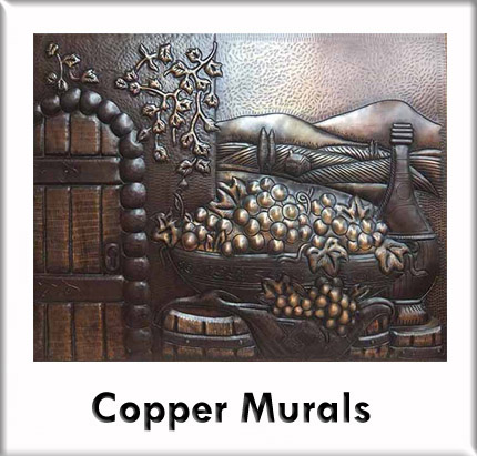 custom copper murals