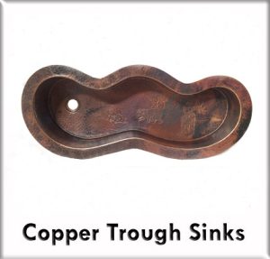 Copper trough sinks