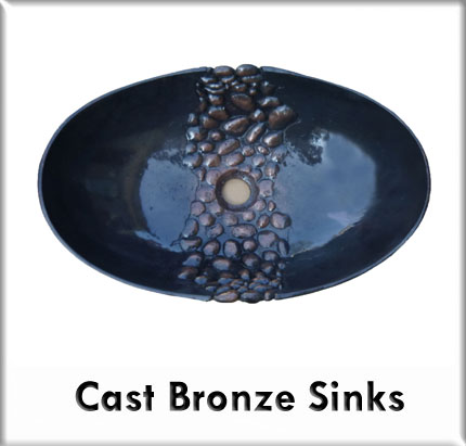 Cast bronze sinks