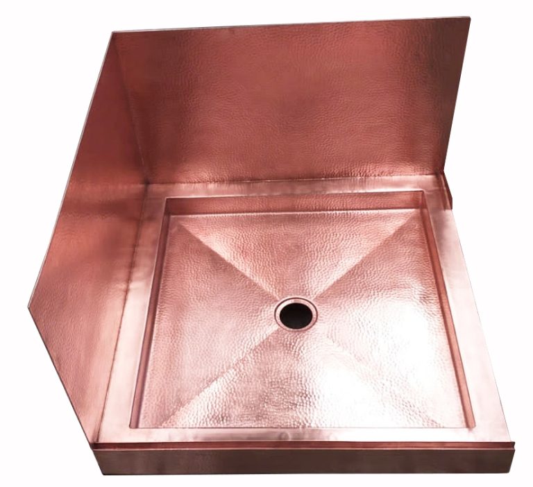 Copper Shower Pans, Custom Build to Any Size Bath Tubs And More
