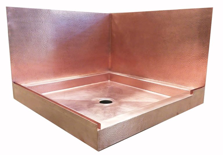 Copper Shower Pans, Custom Build to Any Size Bath Tubs And More