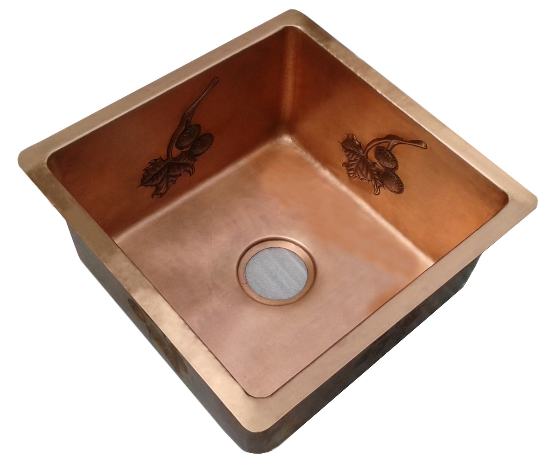 Copper Bar Sink 15″ X 15″ Bath Tubs And More 9863